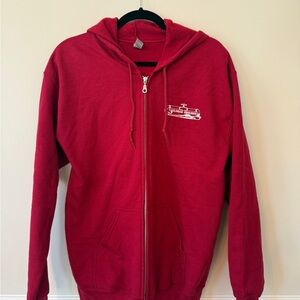 Carlsbad Pipeline Red Zip Up Hoodie